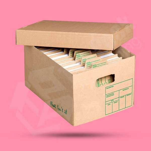 CORRUGATED BOX WITH LIDS